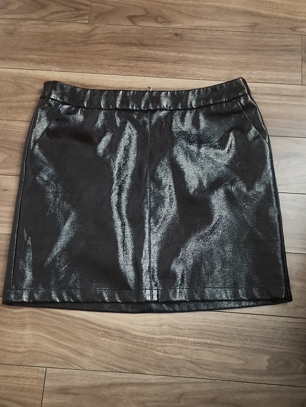 Black Faux Leather Mini Skirt - Sleek Women's Skirt